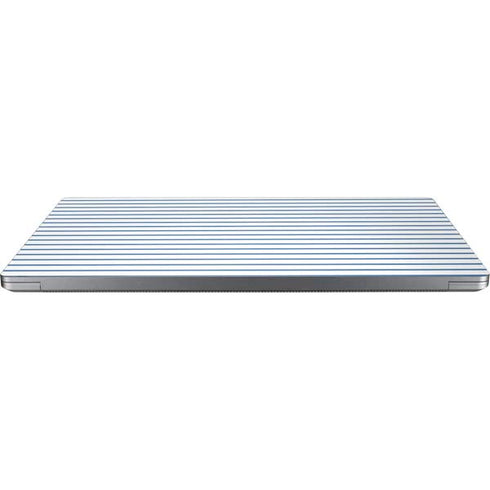 Blue and White Stripes Universal Laptop 16in (13 x 9.4in) Skin